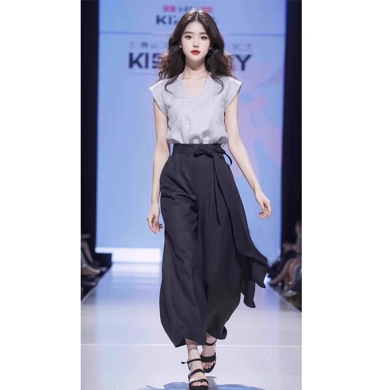 2025春夏茶系穿搭一整套又a又飒干练气质上衣裤子套装女