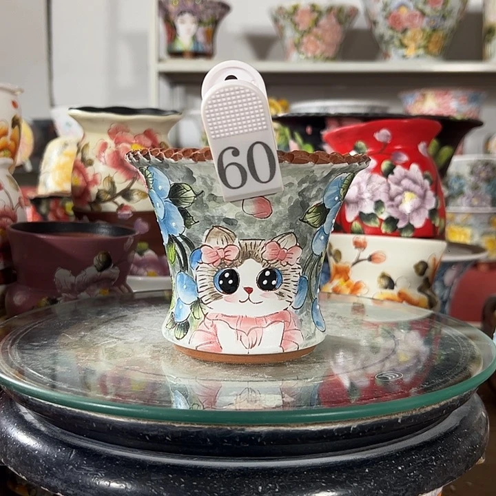 满38包邮景德镇幸运花盆