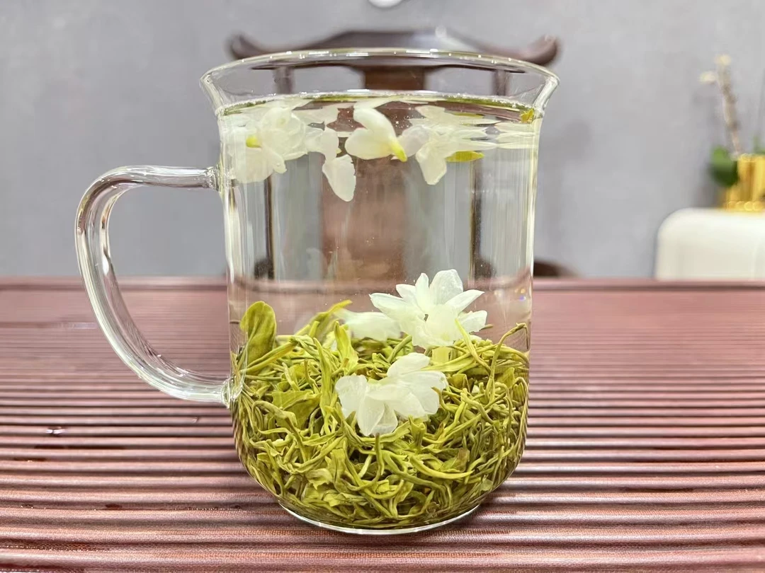 茉莉花茶炒花飘雪浓香耐泡
