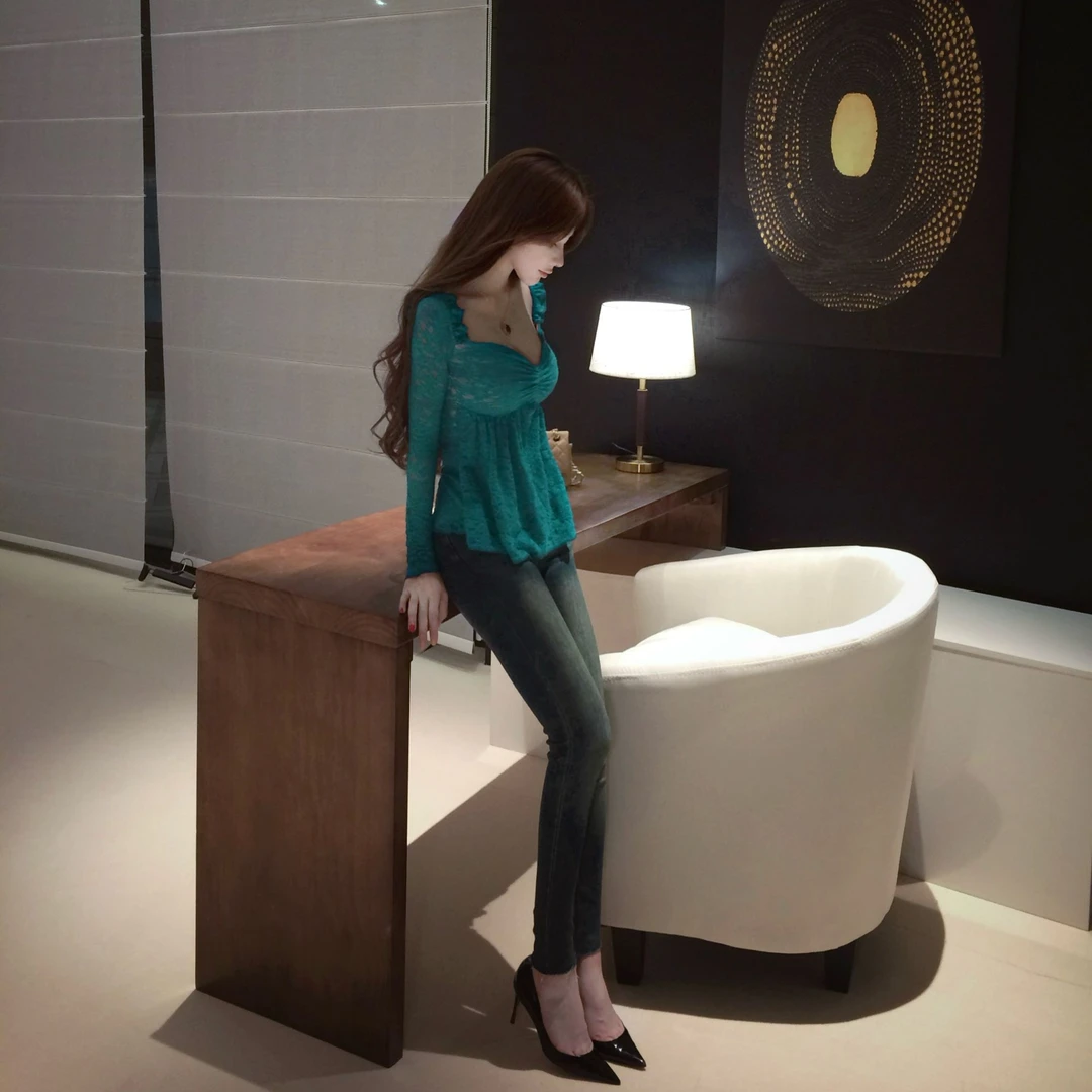 WW定制「虞美人」时尚性感显瘦网红气质轻奢法式小众设计感上衣