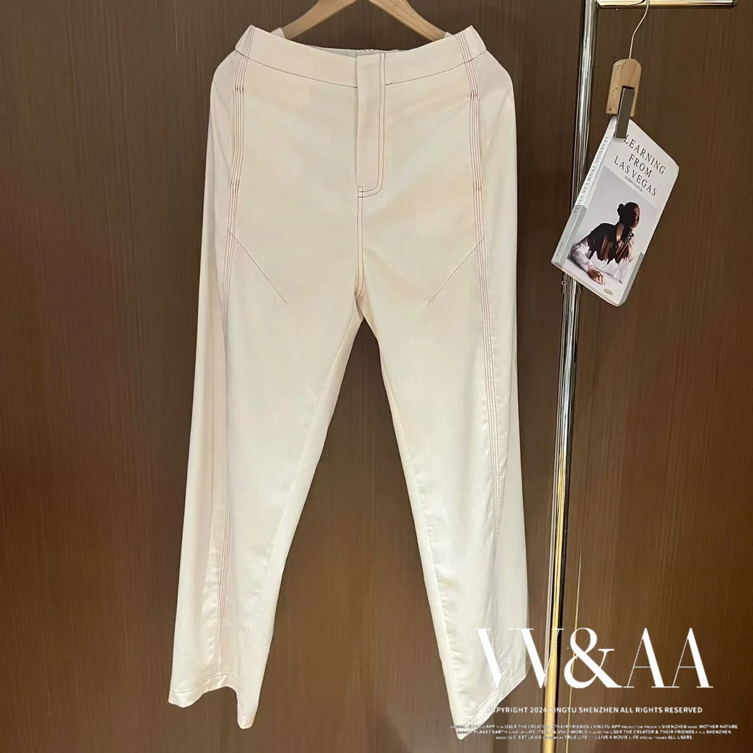 VV&AA 线条纹路显瘦百搭休闲裤 R782