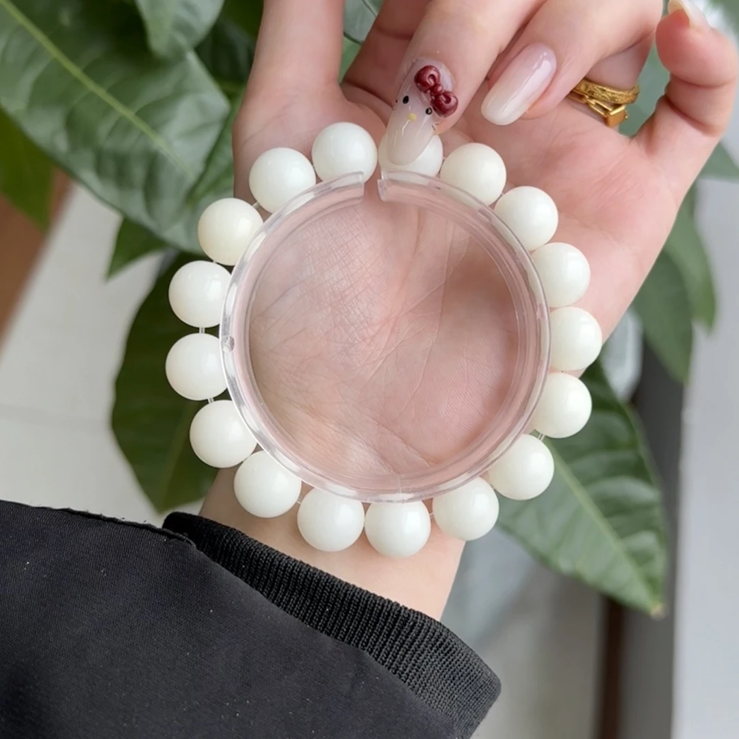 白玉菩提根圆珠12mm