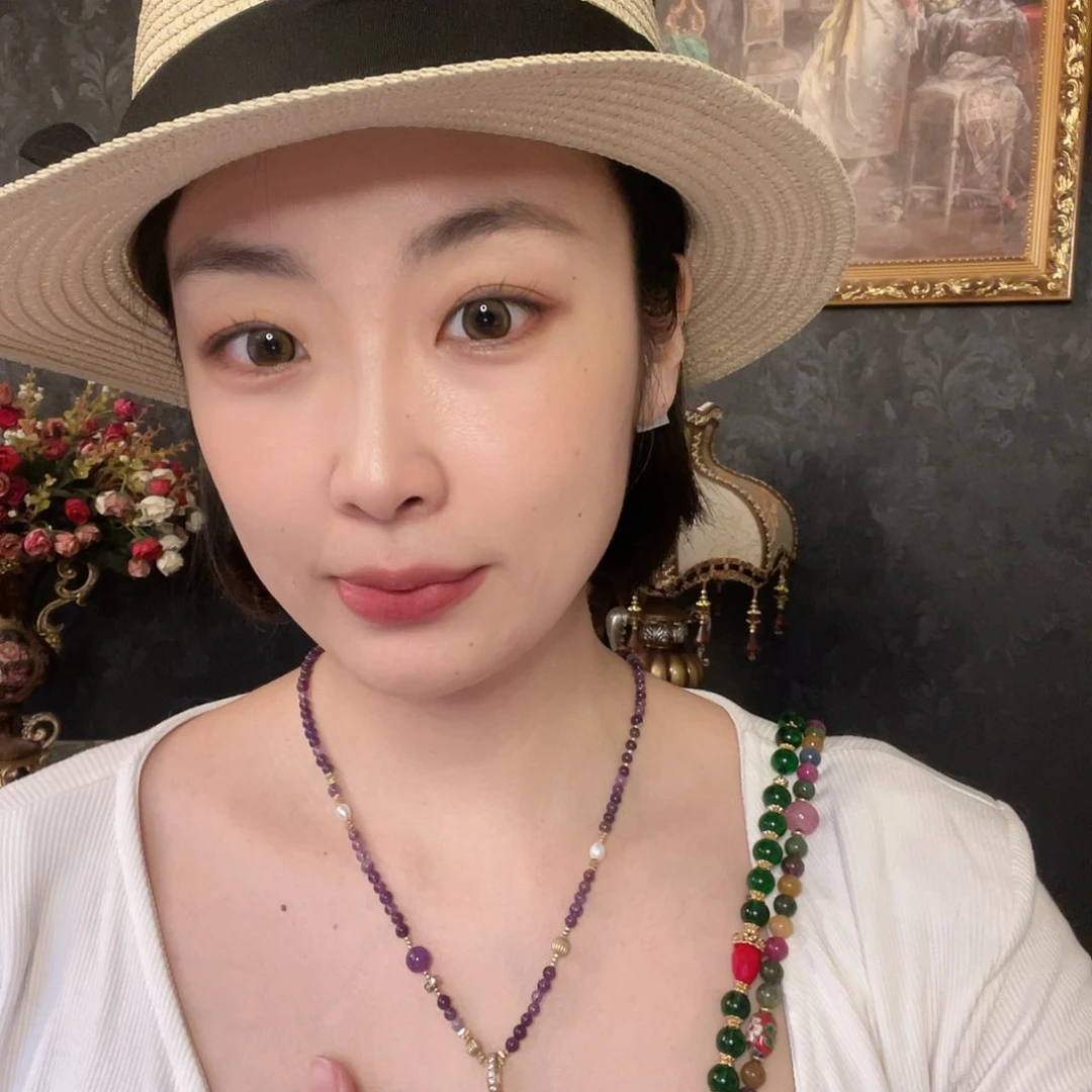 恋***鱼黄铜珐琅925银项链