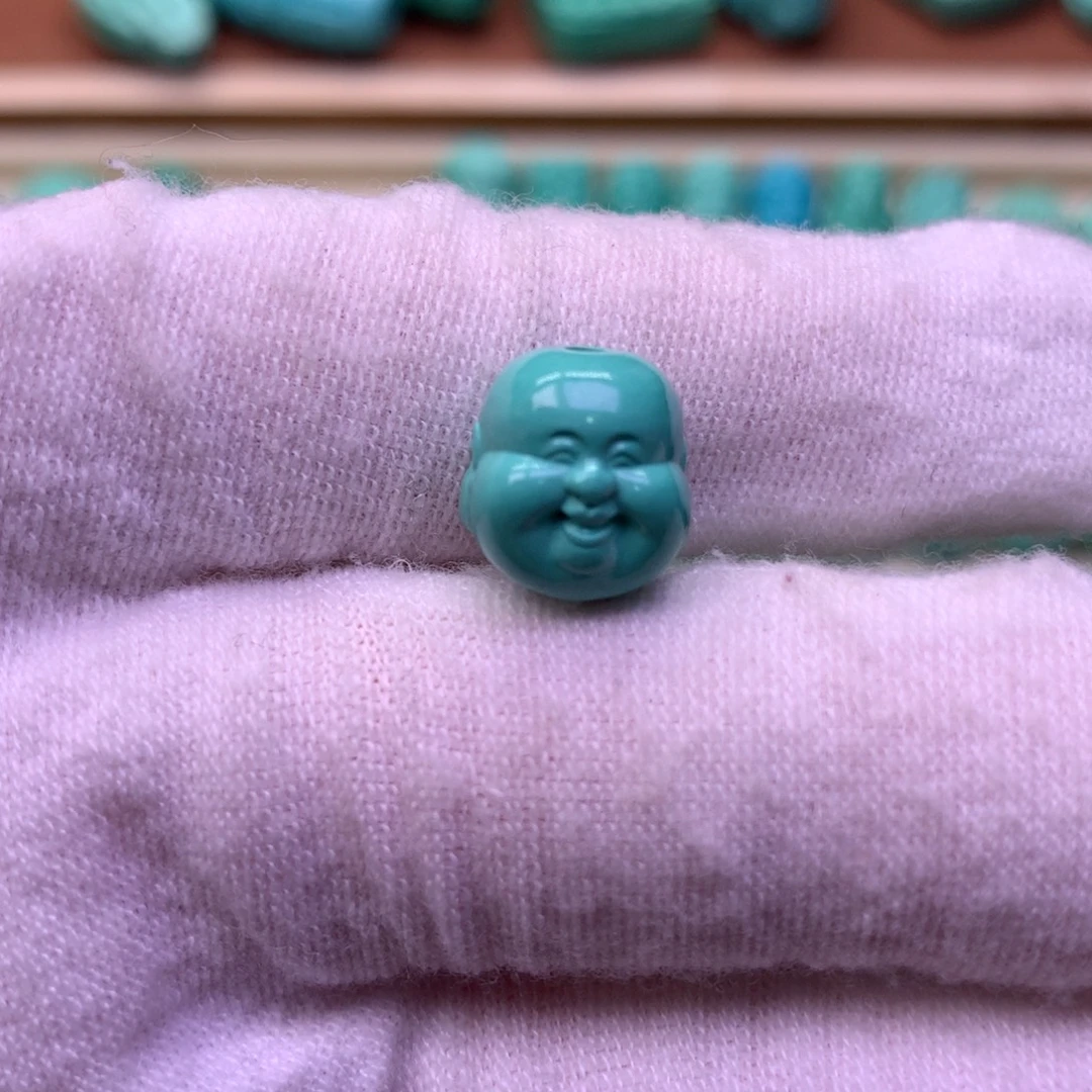 原生态散珠配珠弥勒佛头卡10