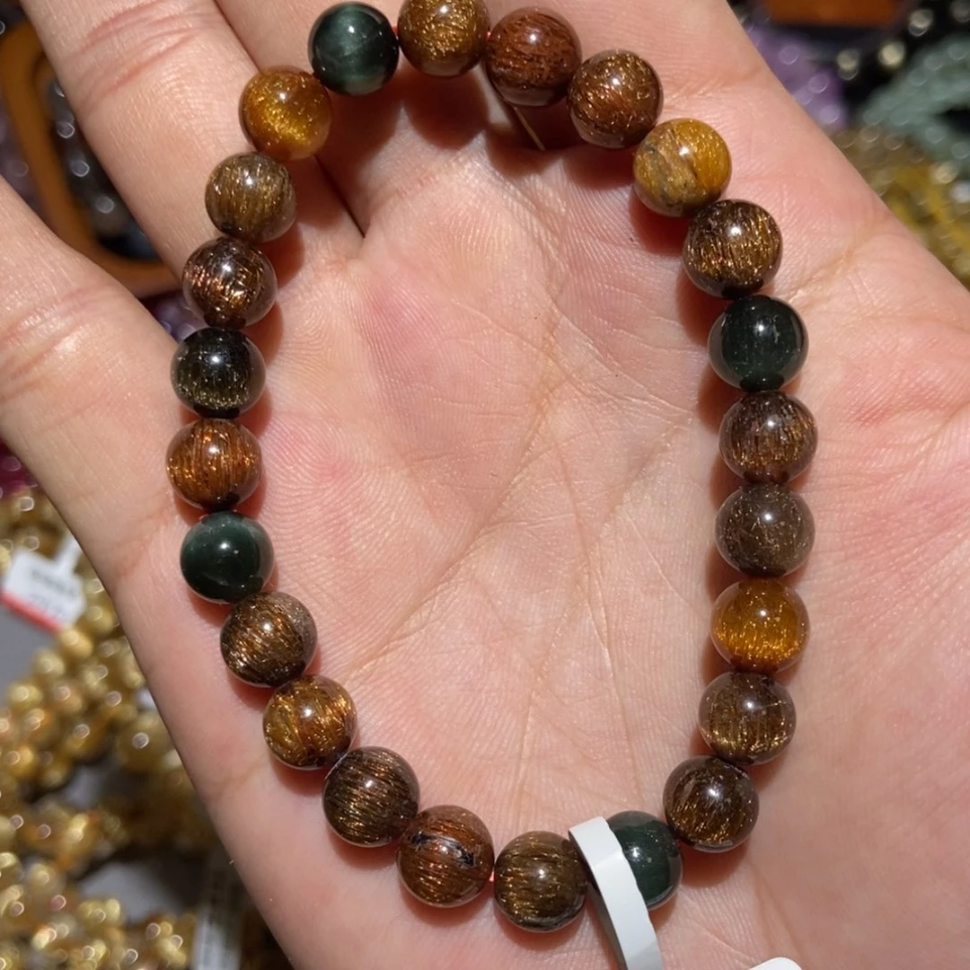 水晶手链未镶嵌彩发8m