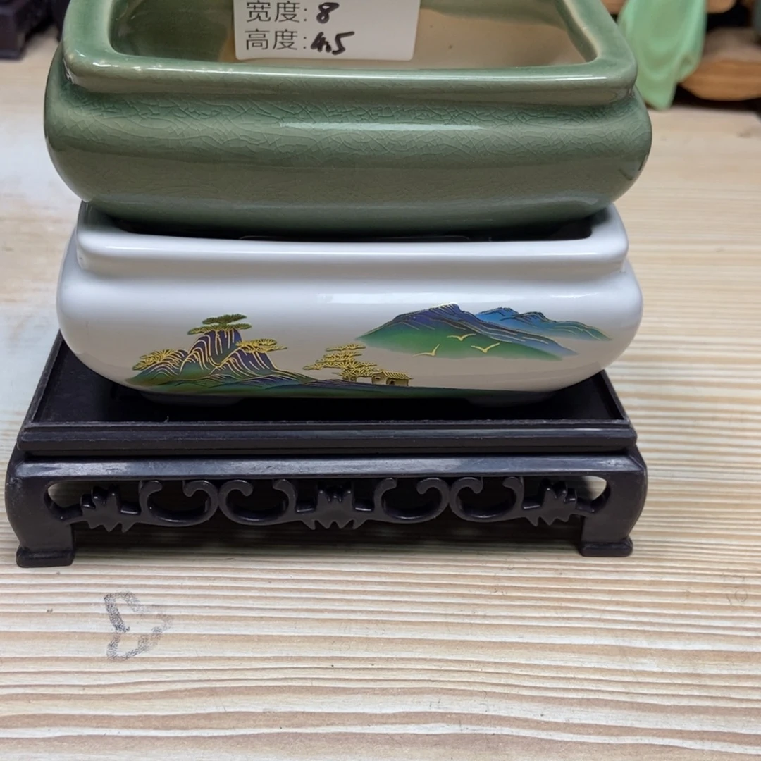 瓷片陶瓷花盆陶瓷艺术