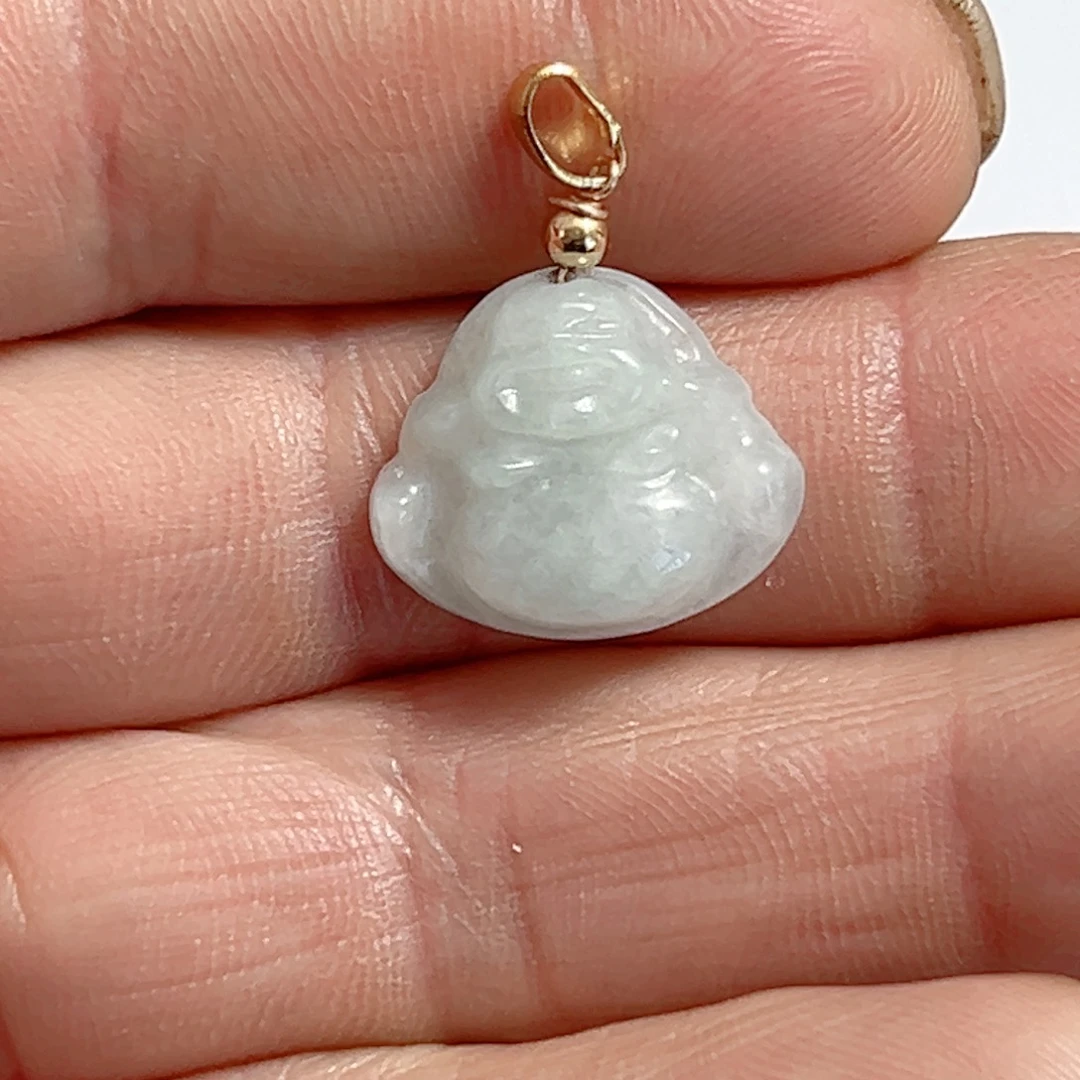 翡翠合金颈饰佛公