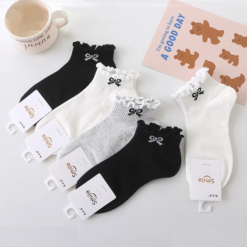 【仙女拆许愿对对碰】四季棉袜运动时尚浅口透气防臭百搭女袜袜子