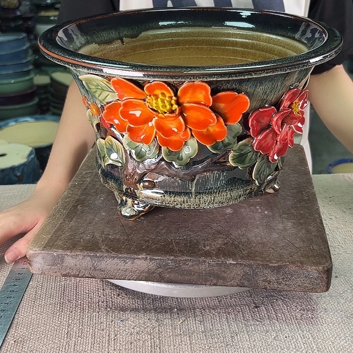 泳坤堂石湾盆陶瓷