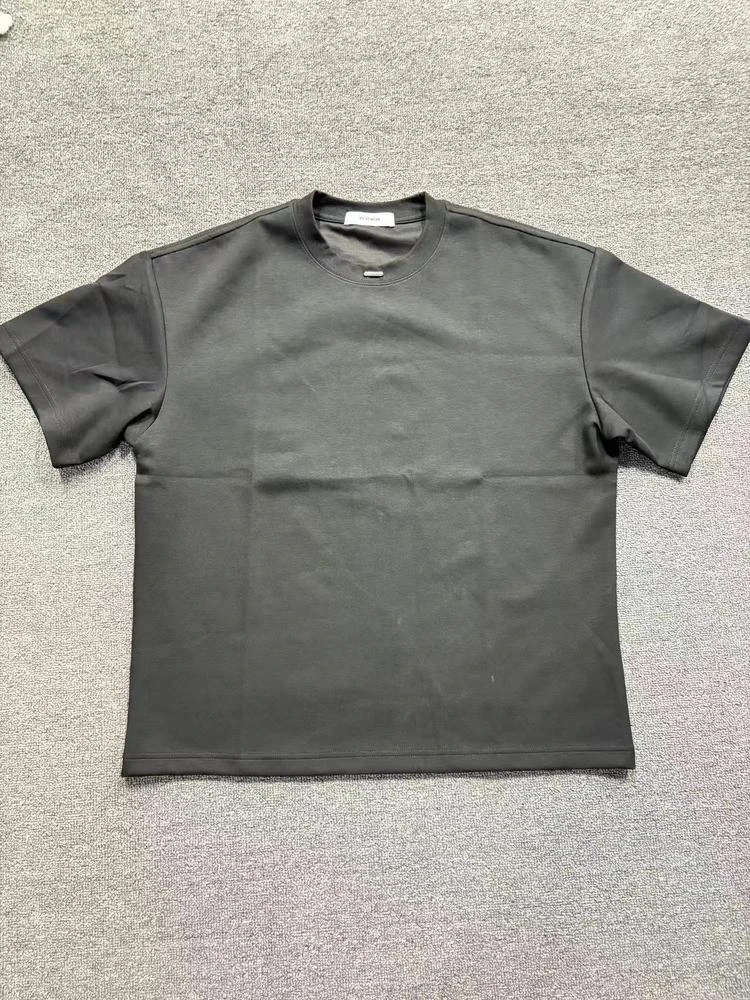 30721-短袖落肩袖T恤短袖t恤纯色圆领休闲