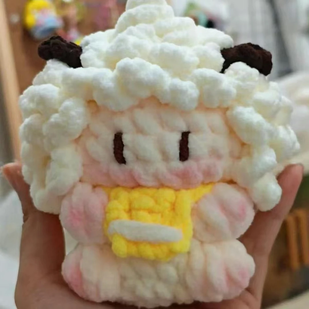 新手钩针钩织冰条喜羊羊大软糖diy材料包自制可爱立体玩偶礼物