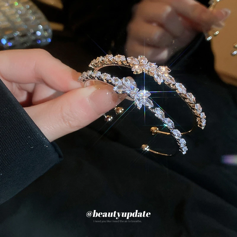 锆石蝴蝶结开口手镯韩式轻奢高级感手环时尚小众个性百搭手饰