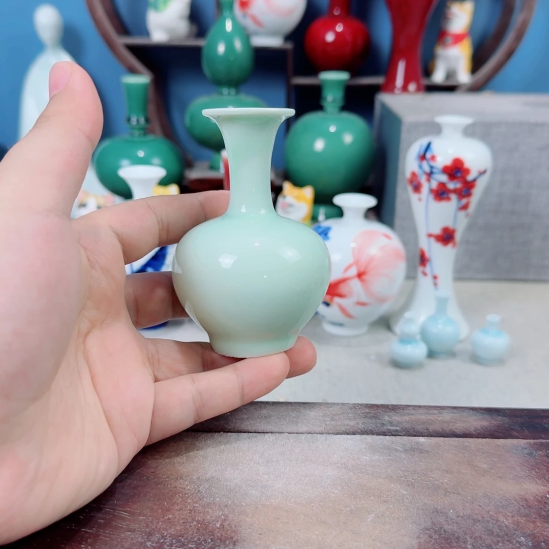 陶瓷手工小花器摆件
