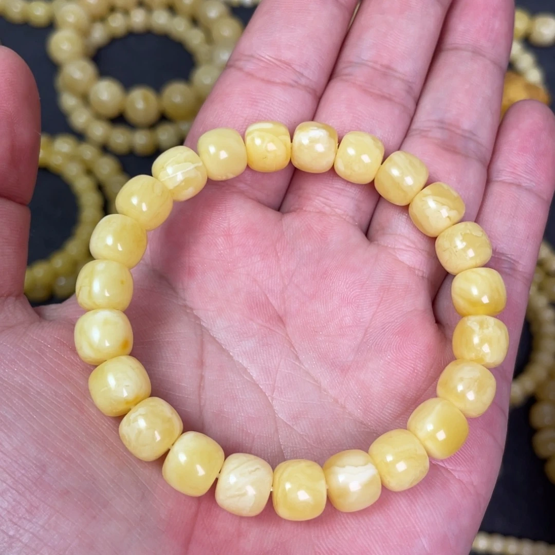 裸石蜜蜡未镶嵌蜜蜡手串9.5mm