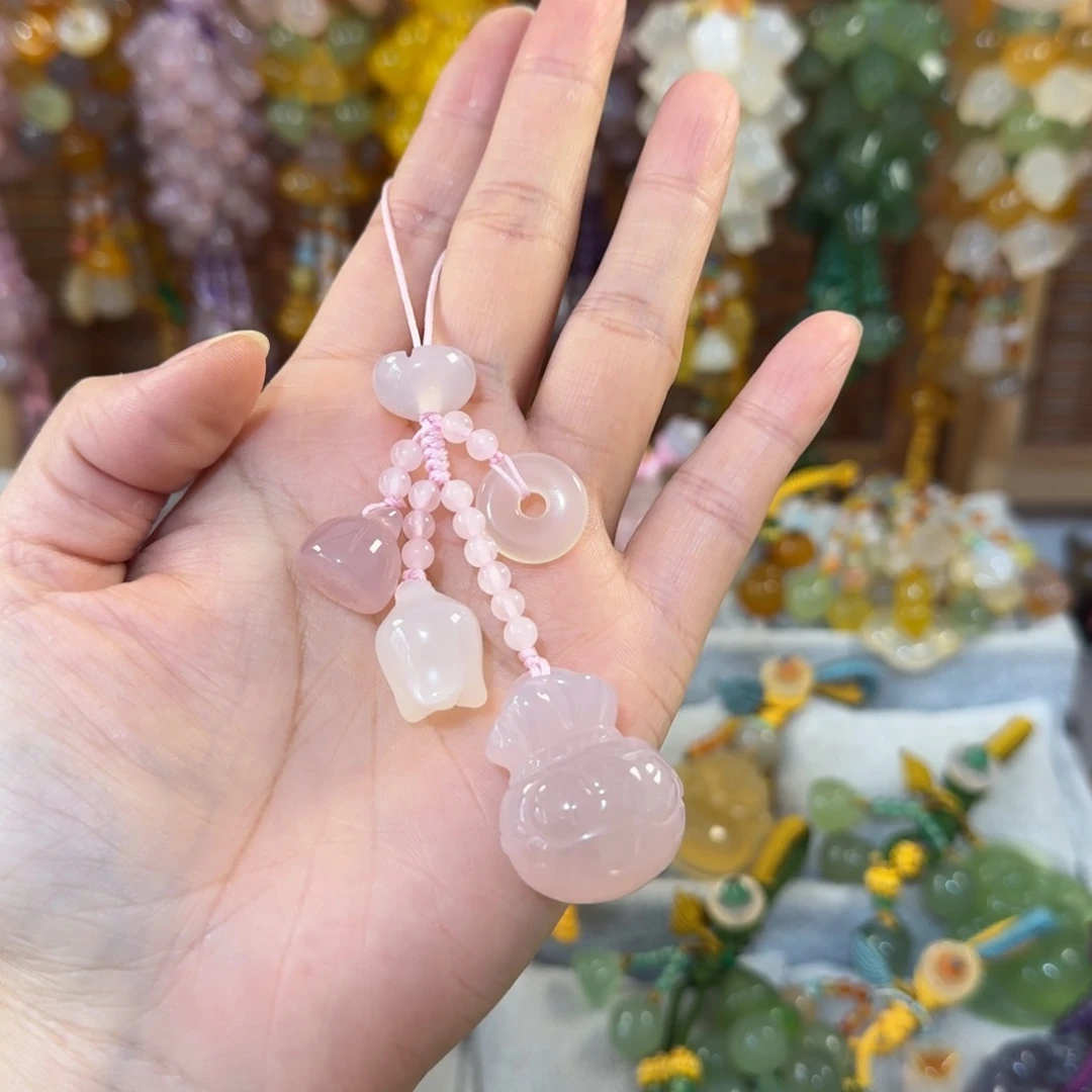 琳***玲玛瑙/玉髓未镶嵌手机挂件