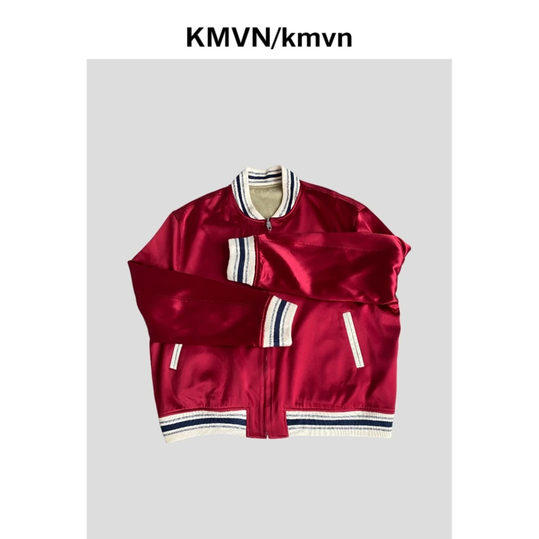 【热烈】休闲男外套男士春秋时尚重工正反俩穿醋酸夹克