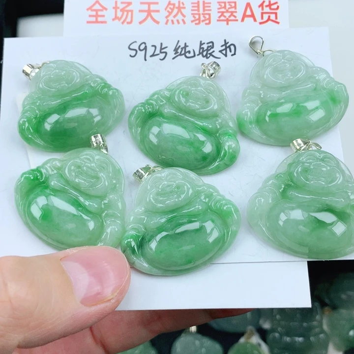 翡翠挂件银S925镶嵌多样性发其1