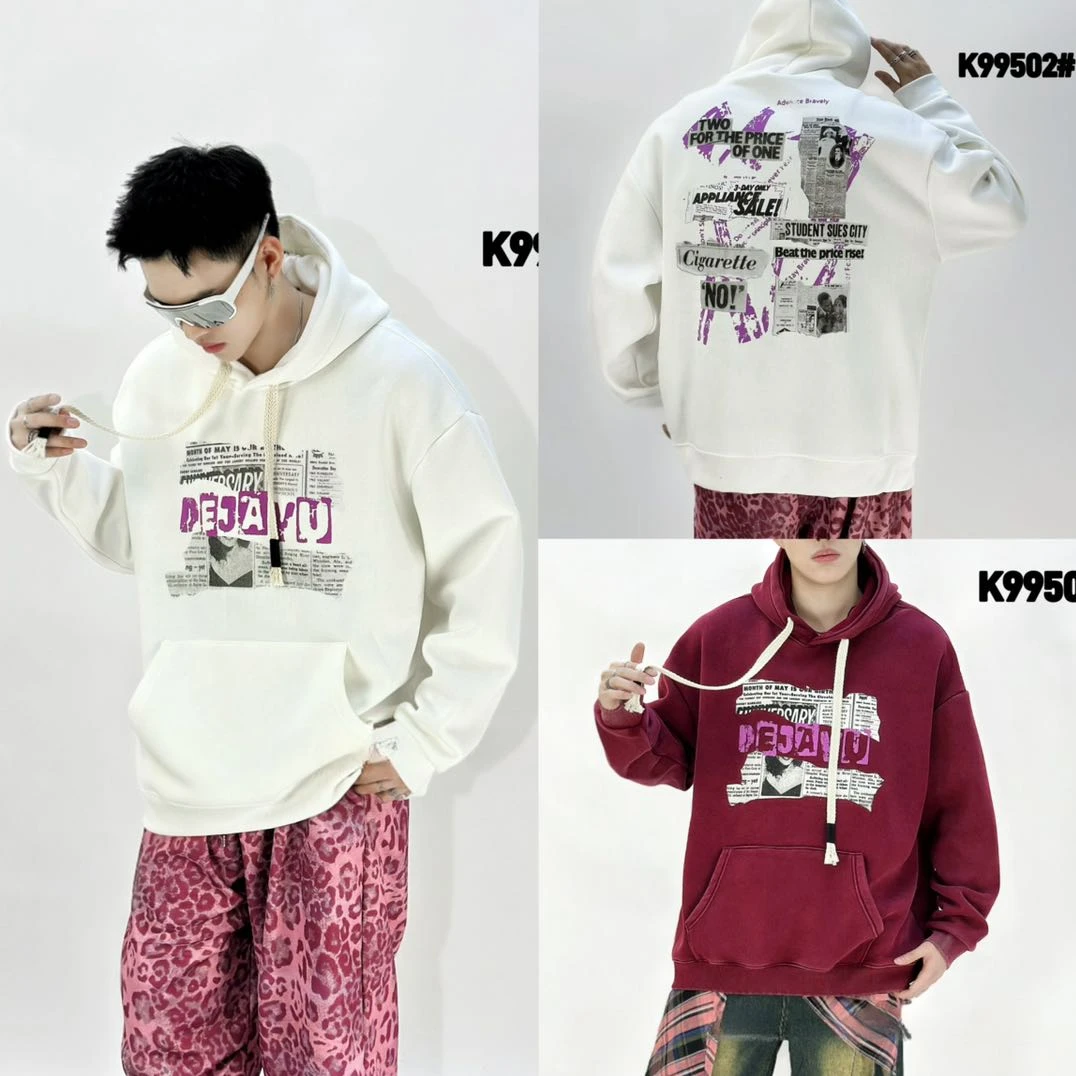 维斯派斯连帽卫衣加绒