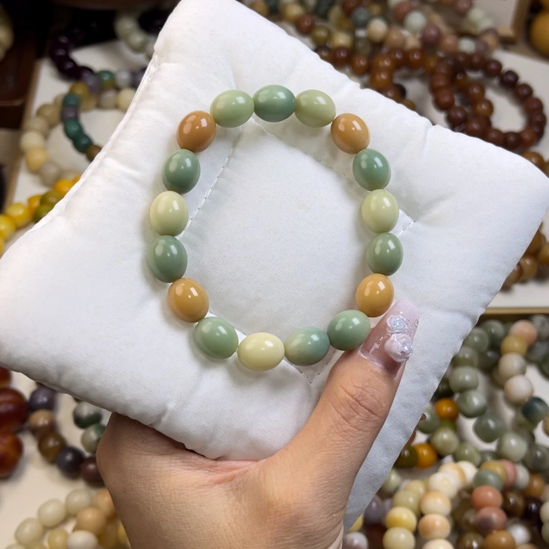 手串菩提根/象牙果鹅蛋10