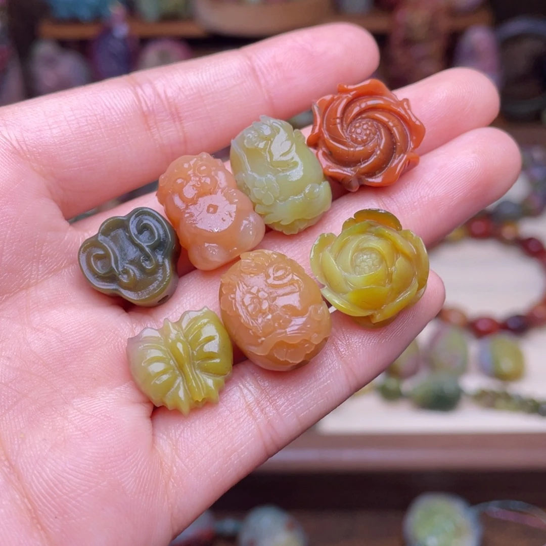 玛瑙/玉髓珠宝半成品未镶嵌盐源玛瑙打包价