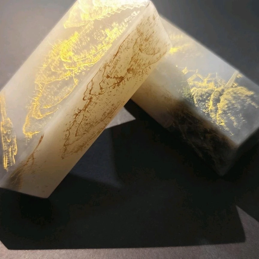 青海料烟紫描金印章送人自用都可以!多样性发货!慎拍!