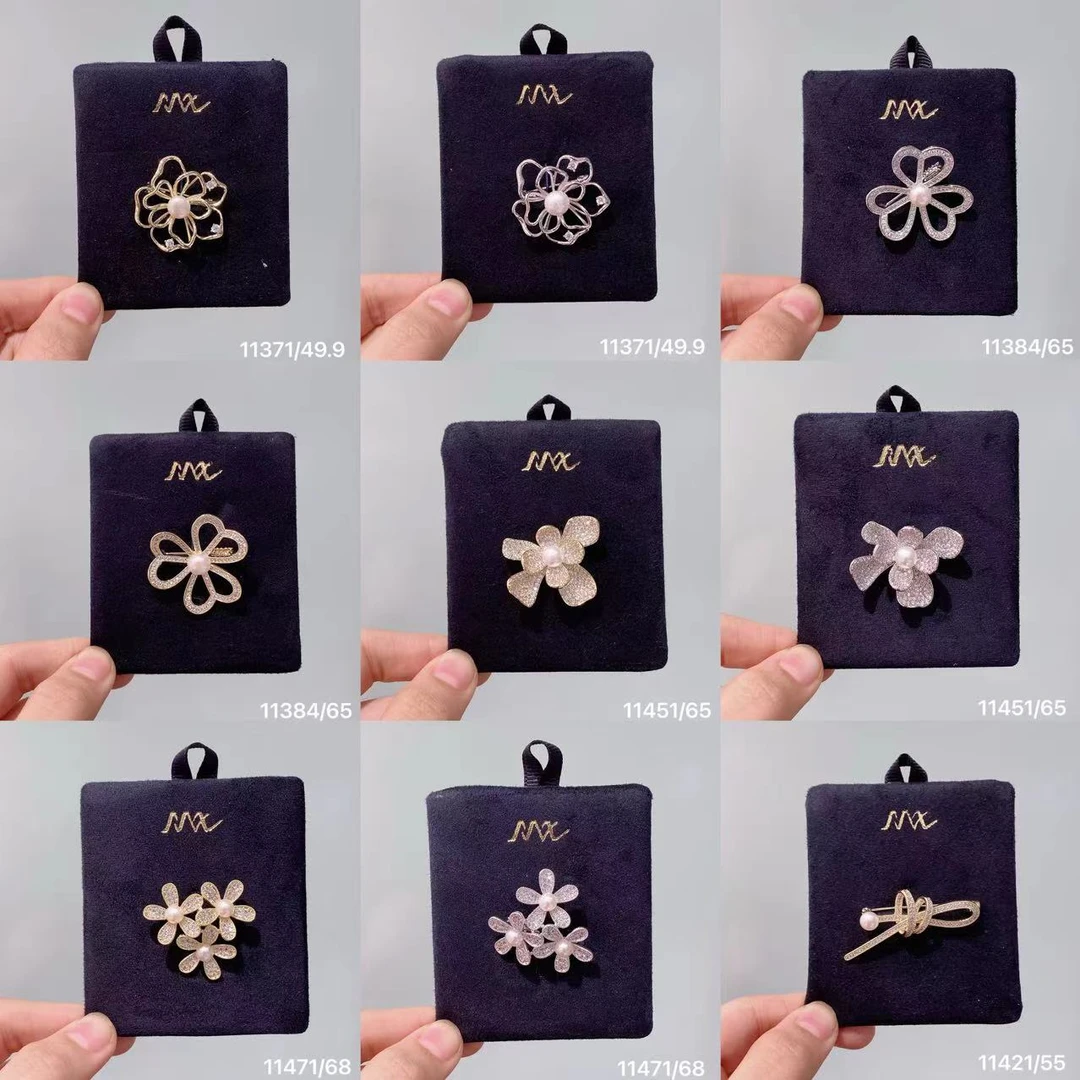 铜合金胸针 美讯S925银针新品秋冬款时尚高级场合佩戴胸针