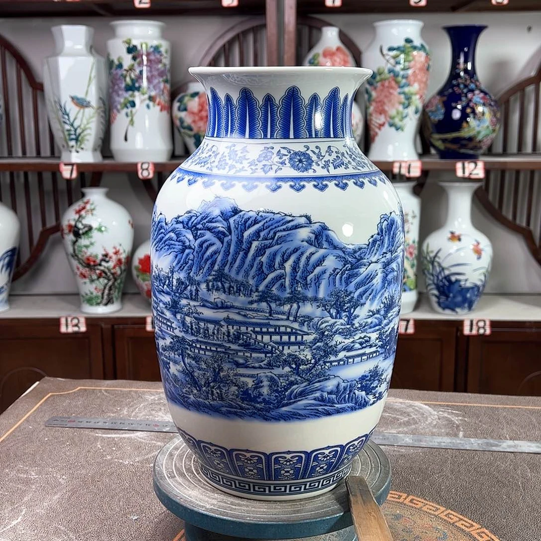 摆件陶景德镇陶瓷富春