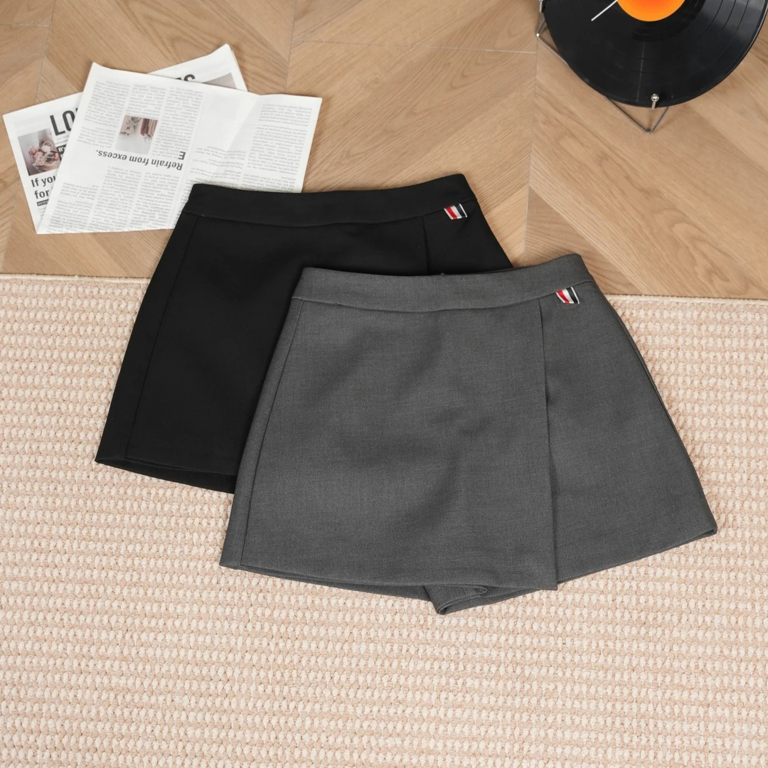 【缪系千金】不规则半身裙女秋季新款高腰百搭a字裙短裙裤女款53123