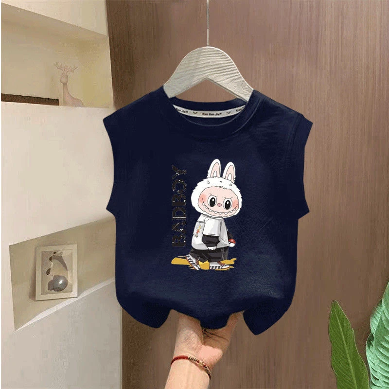 男童t恤背心夏款2025新款儿童帅气上衣男宝宝衣服婴儿夏季拉布布t