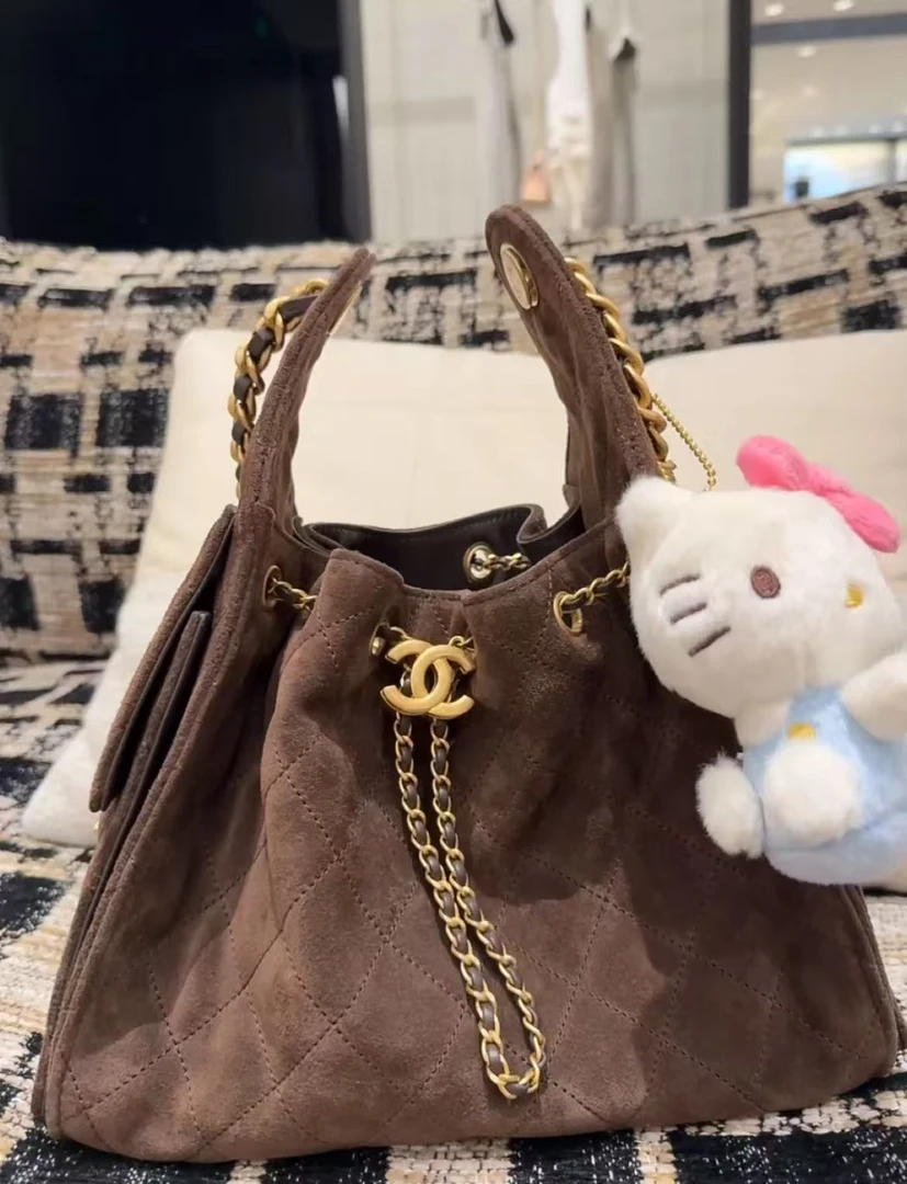 未使用 Hermes/爱马仕 【小池专属】25bag深棕色麂皮/全套