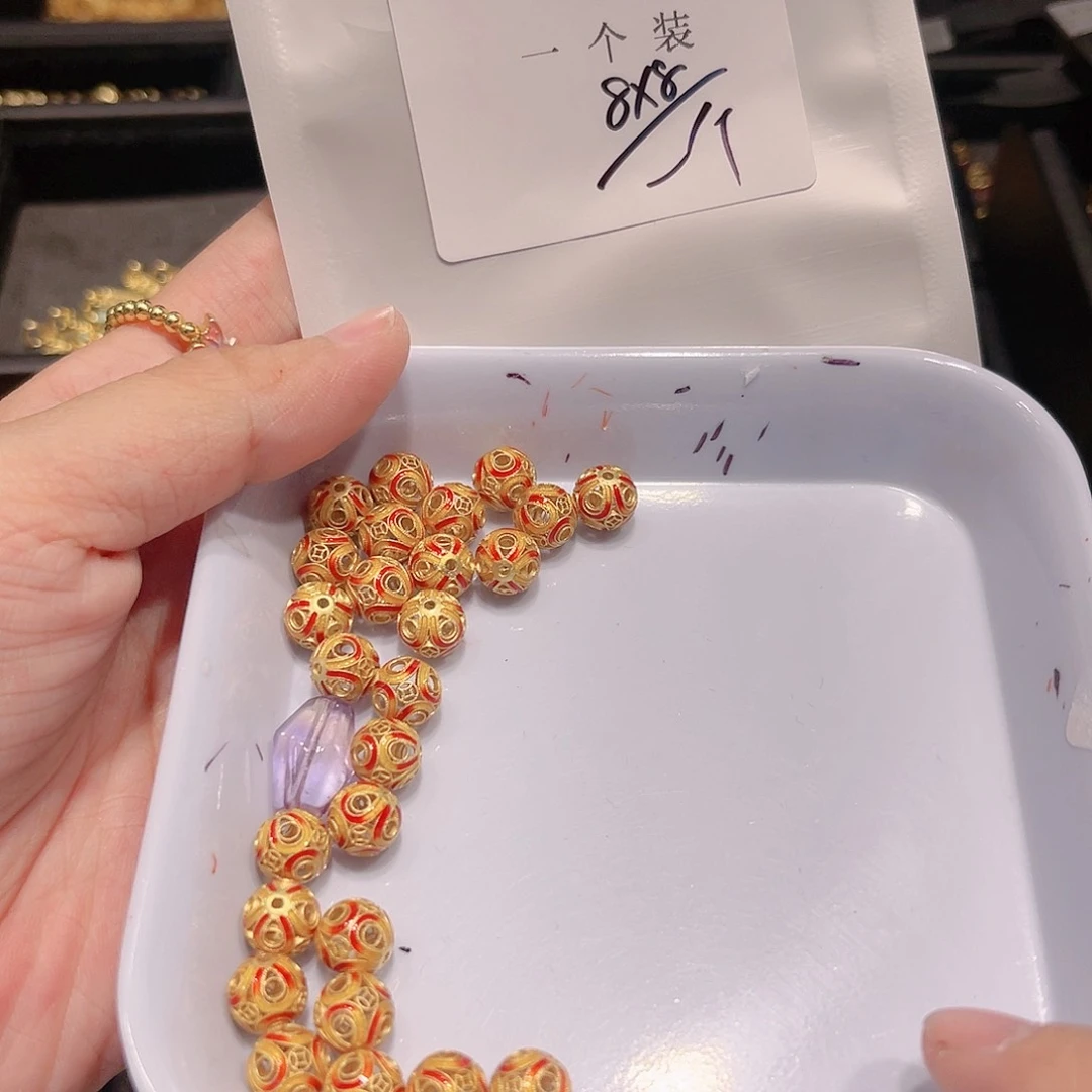 紫晶珠宝半成品银S925镀金镶嵌57