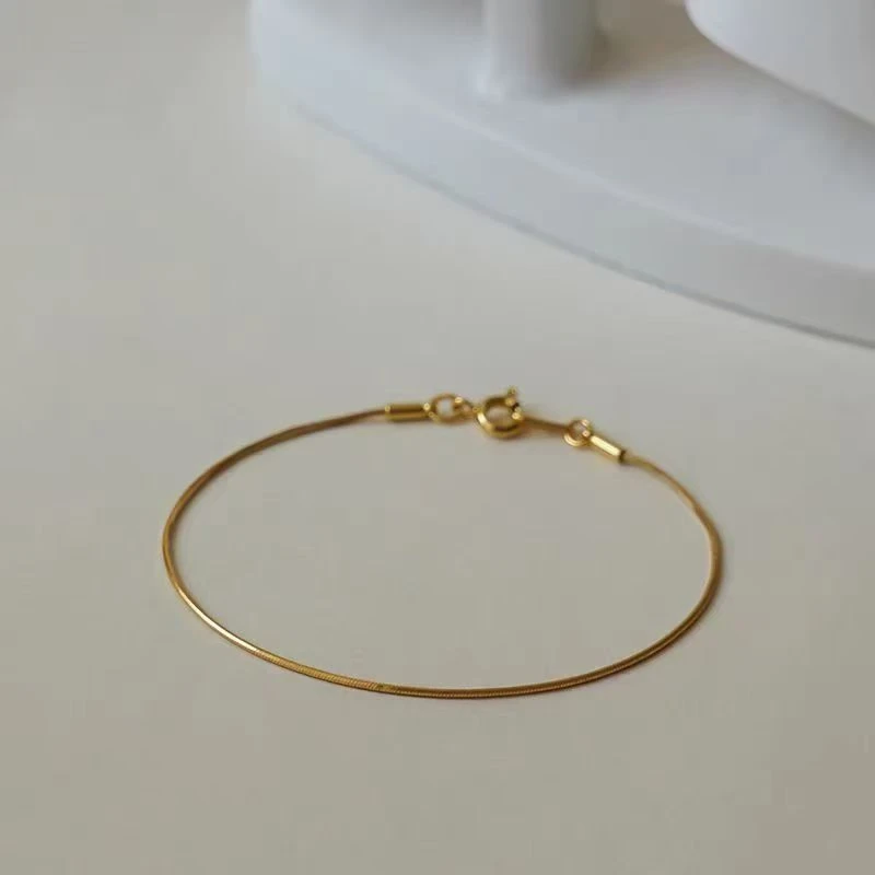 【CHGE】金色字母手链有小环