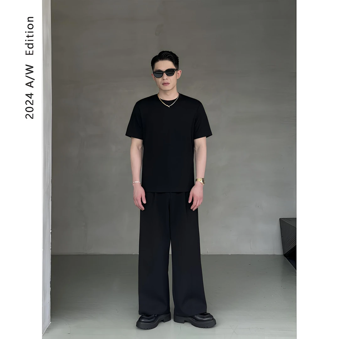 DUPU CONTRACTED 四季暖糯打底260g莫代尔棉混纺合身基础短/长袖T