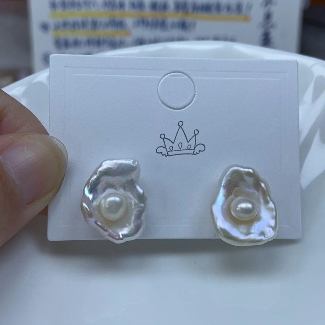 淡水珍珠耳钉合金特价170