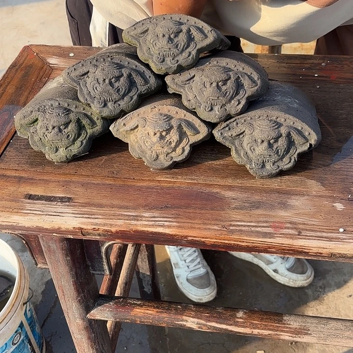 盛***味石材瓦当精品不包邮