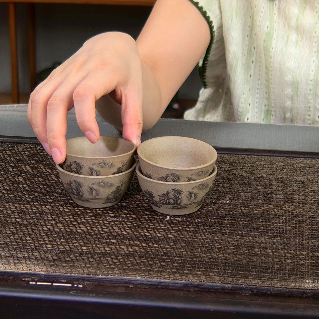 茶杯紫砂高货放漏