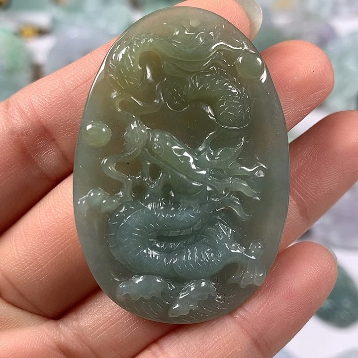颈饰未镶嵌翡翠仿古龙行天下福利