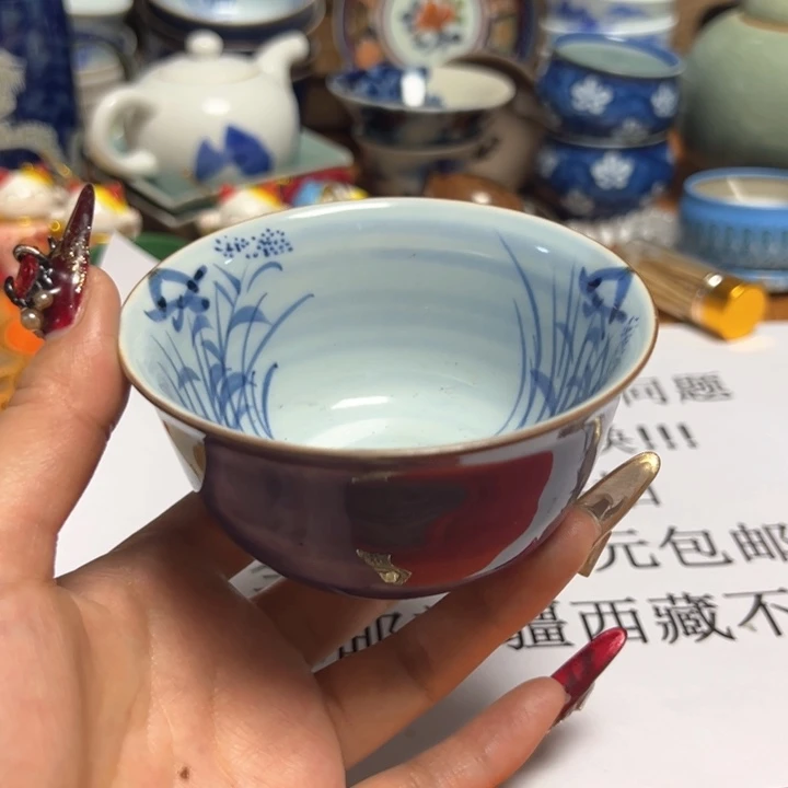 盖碗瓷器直播放漏中