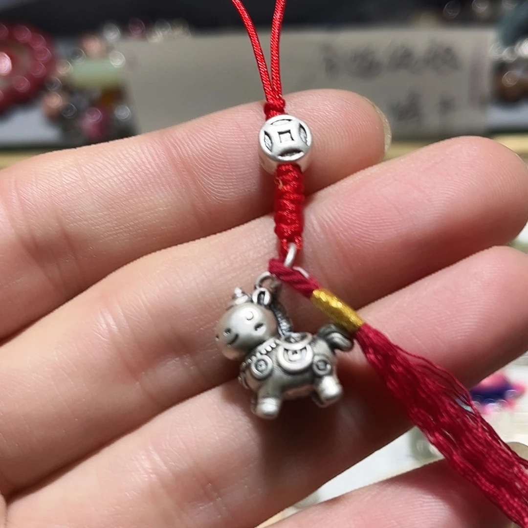 吊坠足银珐琅手机吊坠