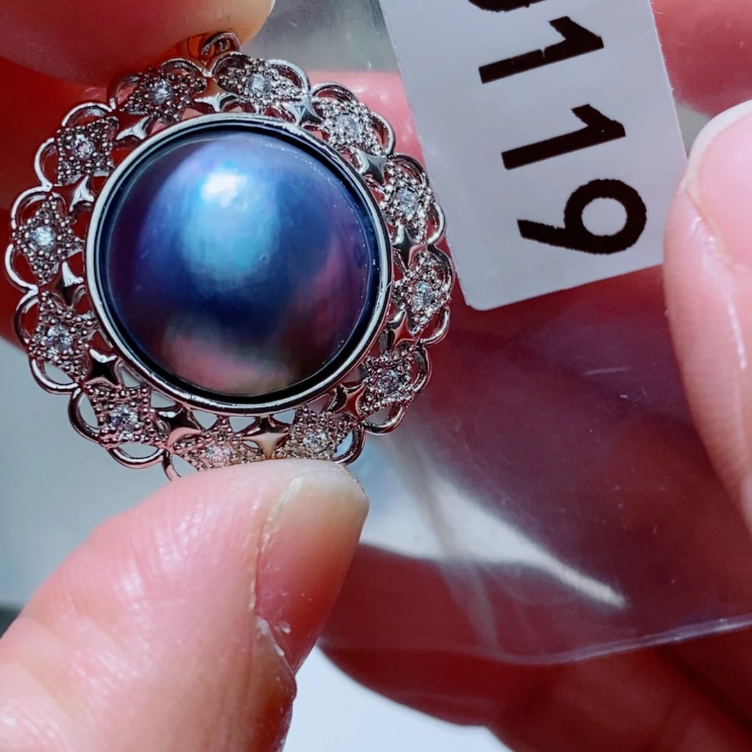 银S925镶嵌淡水珍珠其他