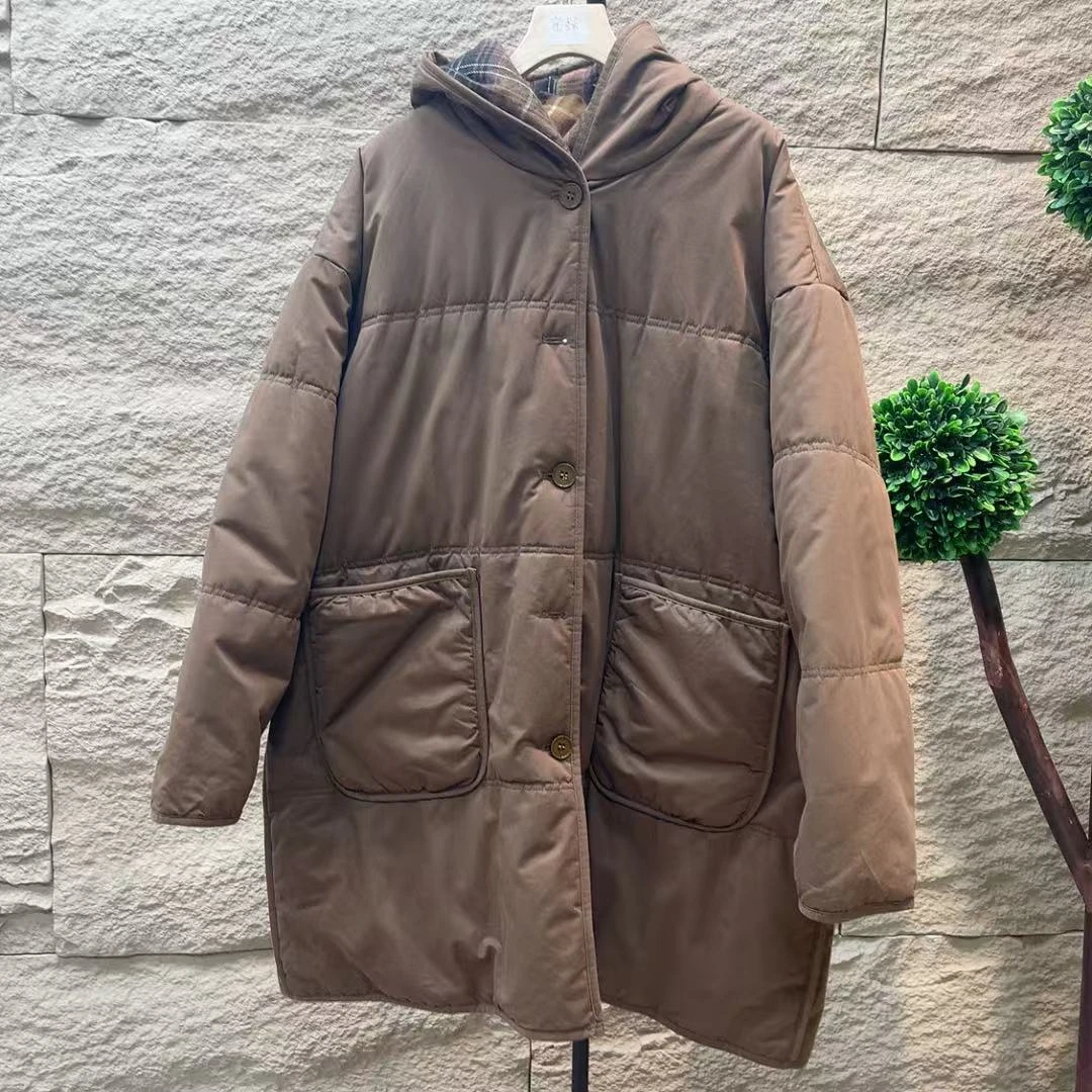 8238新款加厚冬季百搭休闲时尚中长款棉服