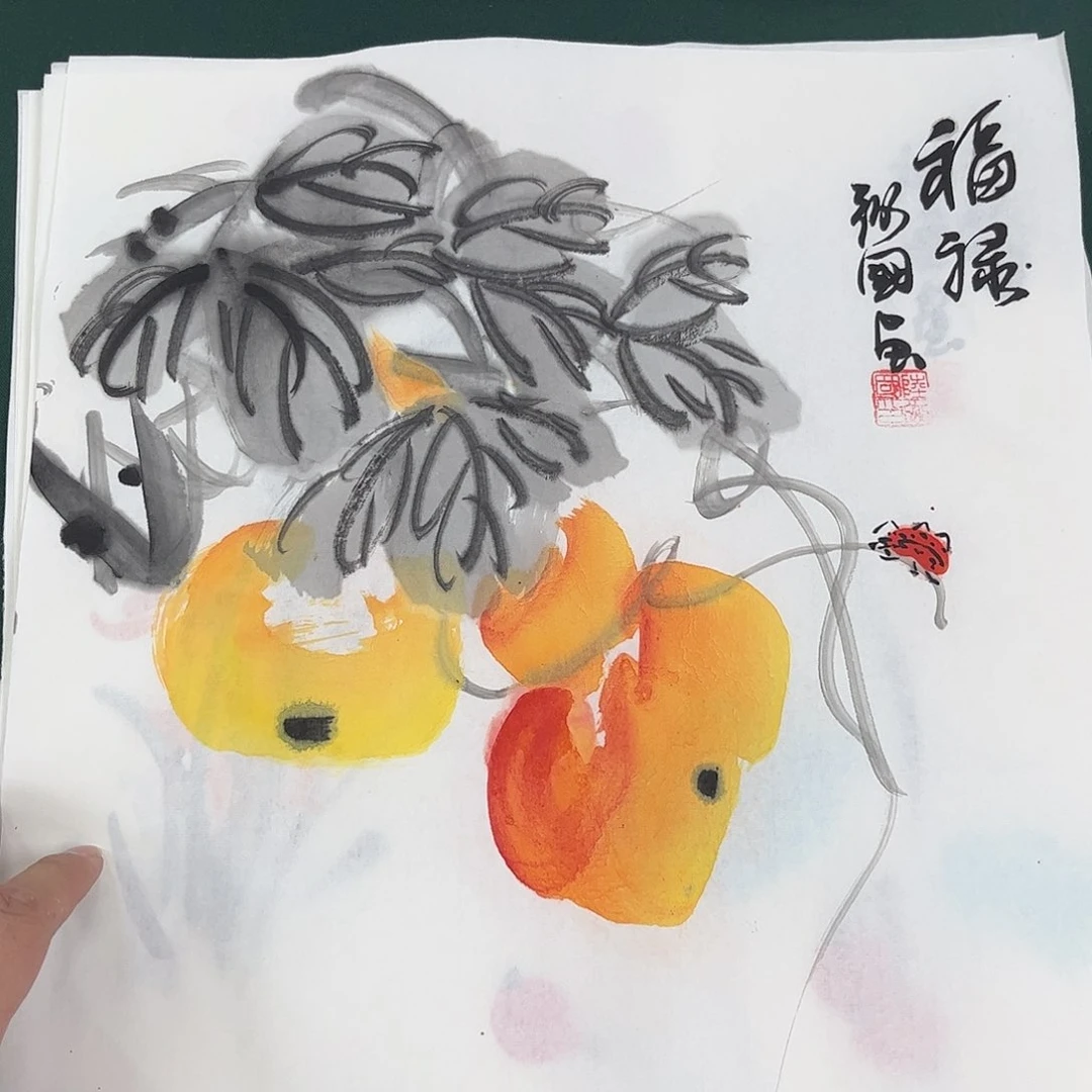 国画国画作品宣纸纯手绘