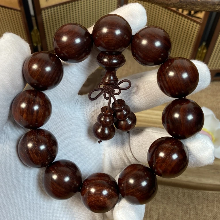 印度小叶紫檀2.0原汁原味无科技手串高油高密老料