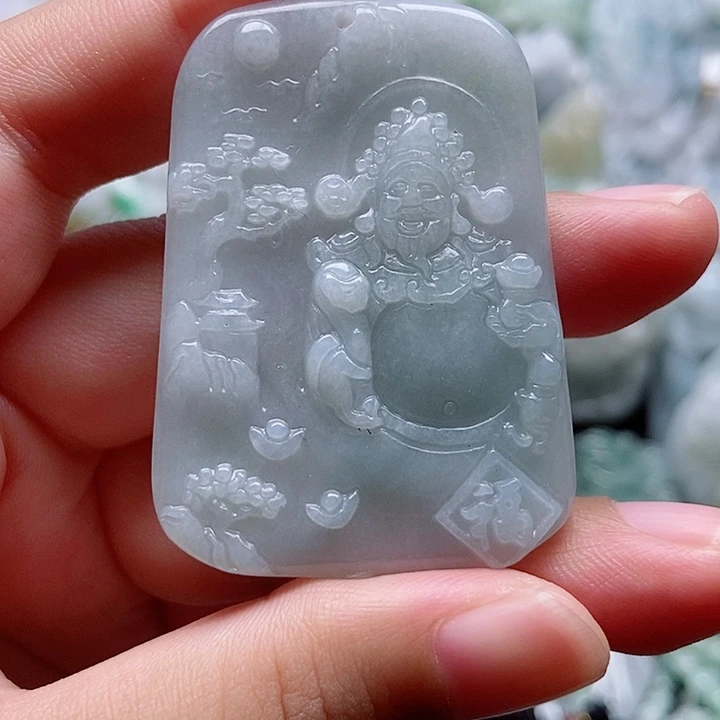 翡翠未镶嵌吊坠(不含链)1