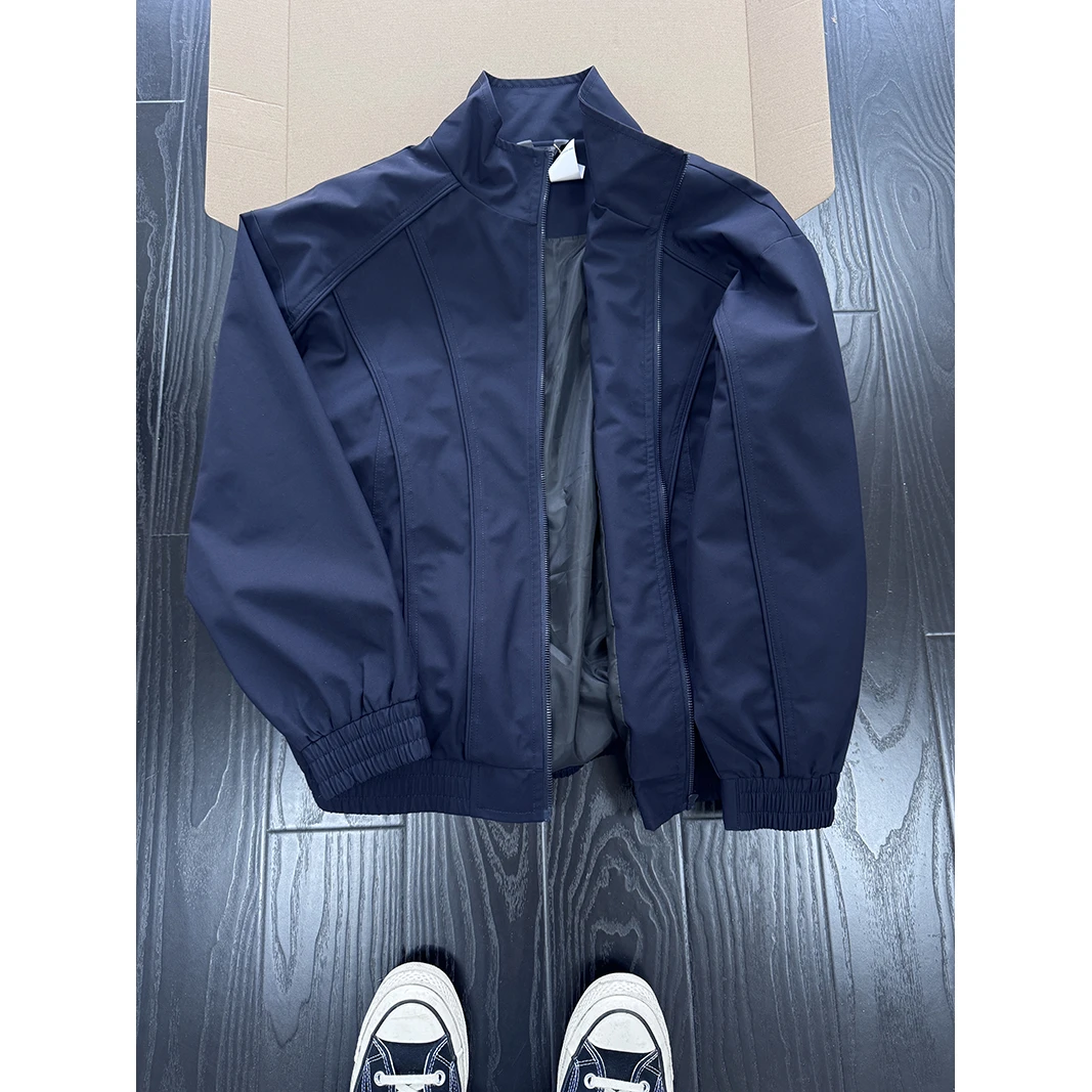 cleanfit美式复古飞行员夹克男款秋冬解构设计感bomber廓形外套潮