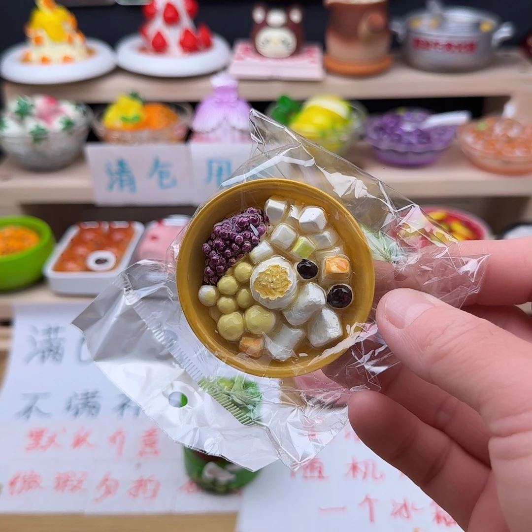 退***錄树脂食玩冰箱贴 凭开箱视频售后