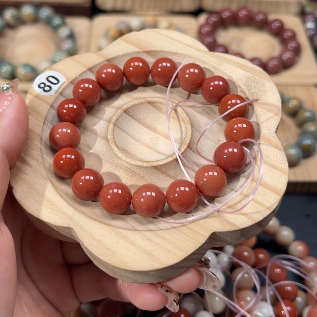 一***糖石英质玉未镶嵌手链108