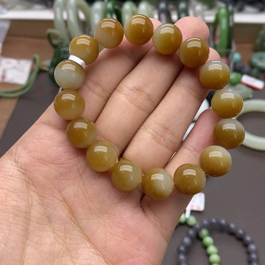未镶嵌手串和田玉（糖玉）