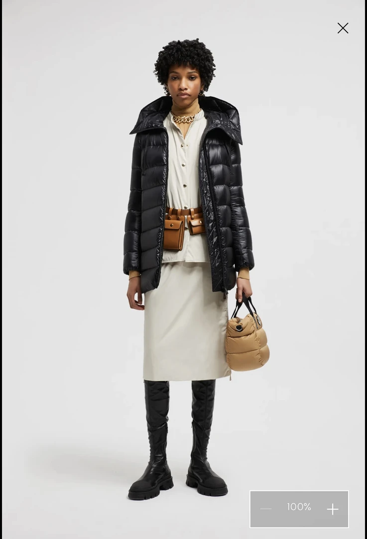 全新未使用 MONCLER 蒙口 Suyen系列中长A字版轻盈时尚羽绒服