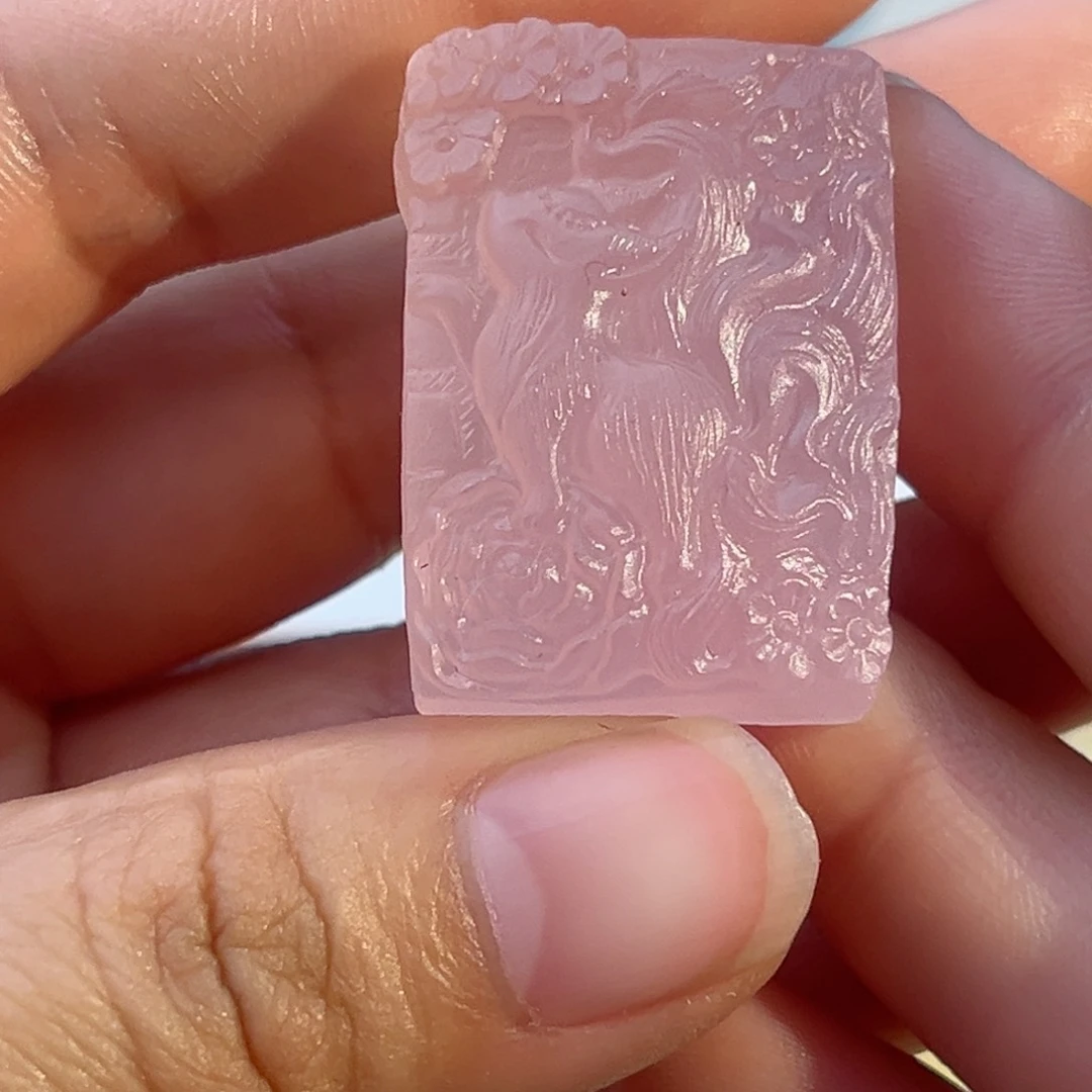 水晶颈饰未镶嵌狂***友粉水方块九尾